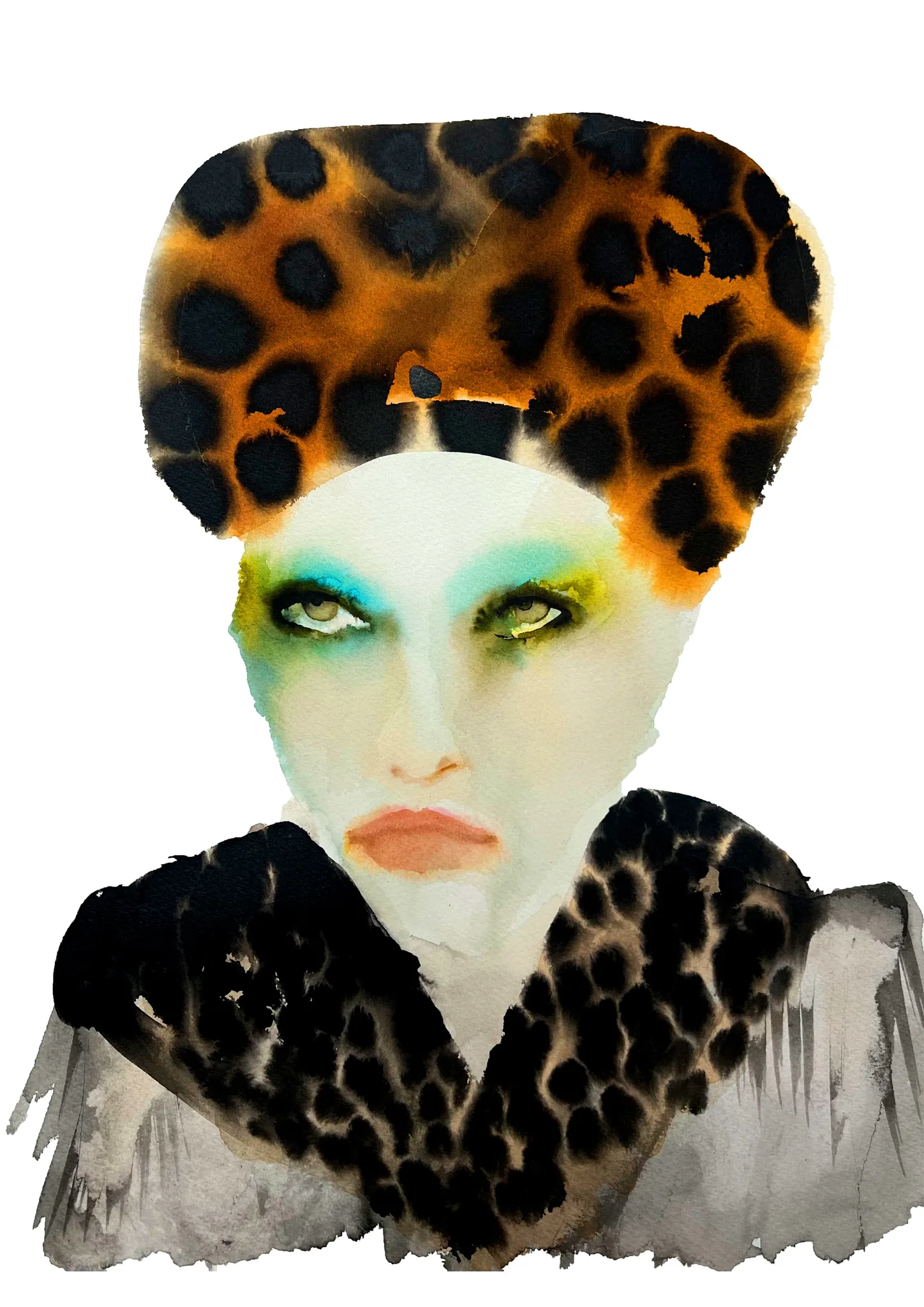 Mila Inky Face illustration by Tracey Smith.
